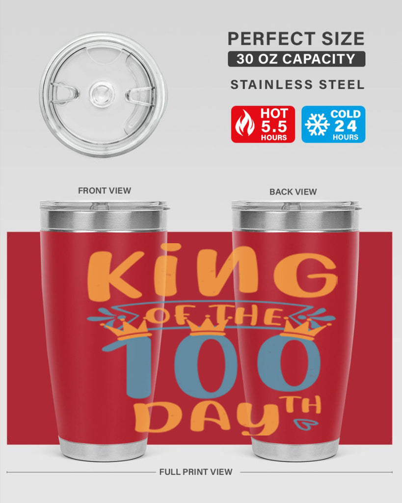 king of the th day 3#- 100 days of school- Tumbler