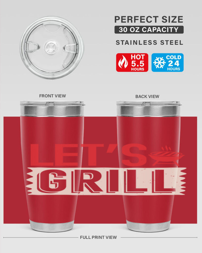 lets grill 25#- bbq- Tumbler