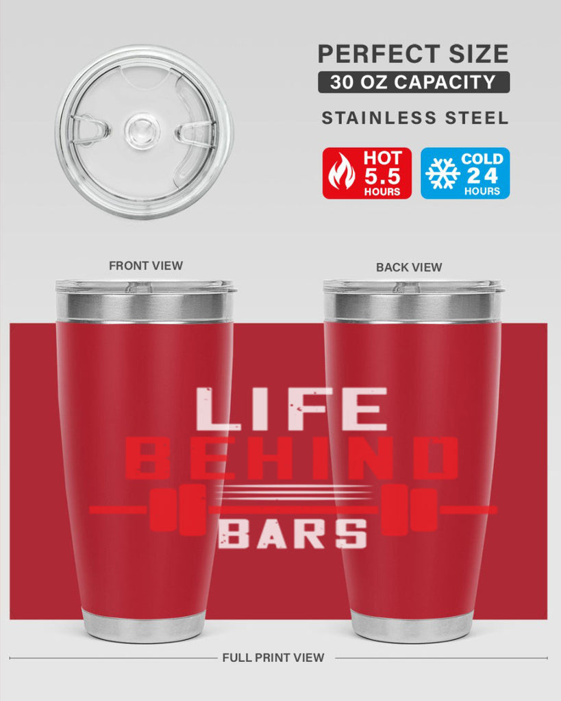 life behind bars 85#- gym- Tumbler