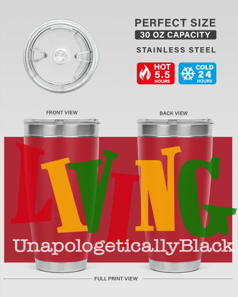 living  unapologetically black  98#- black words phrases- Cotton Tank