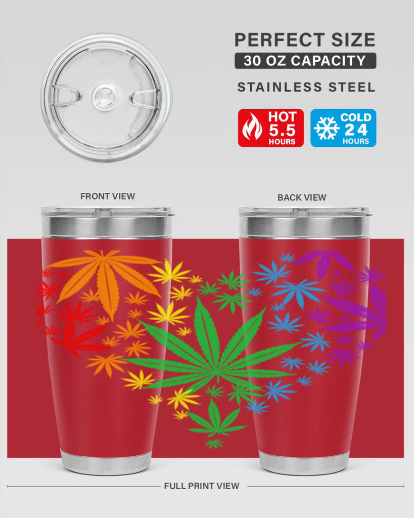 marijuana heart 200#- marijuana- Tumbler