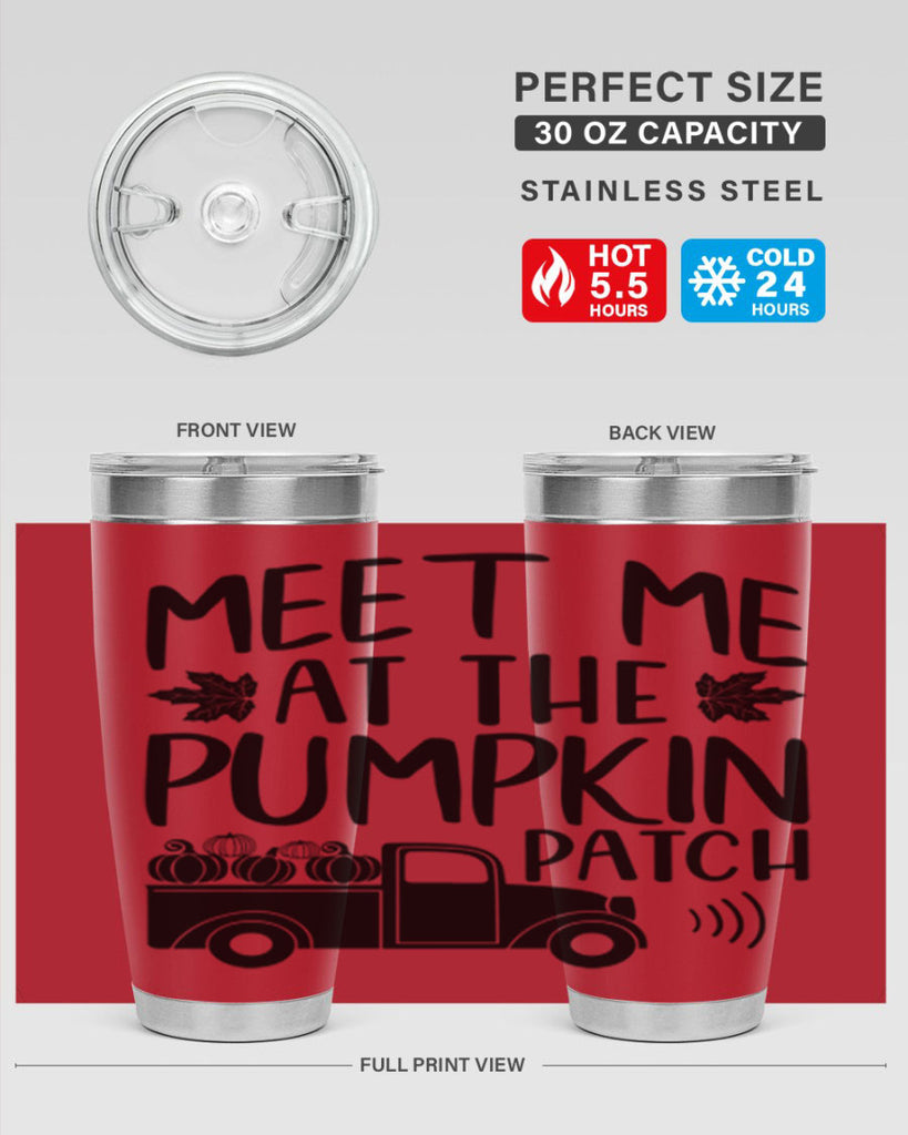 meet me at the pumpkin patch 423#- fall- Tumbler