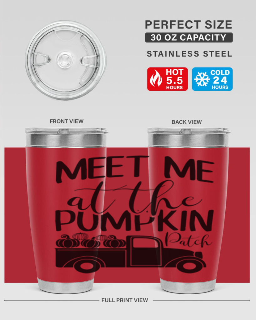 meet me at the pumpkin patch 424#- fall- Tumbler