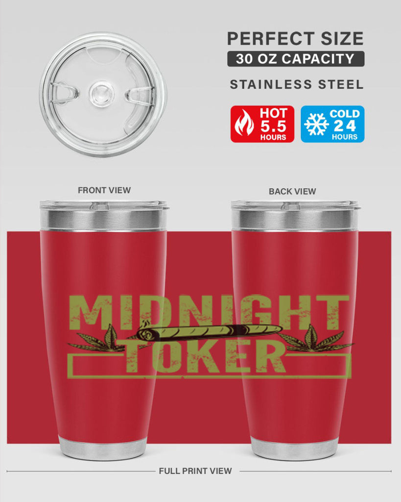 midnight toker 211#- marijuana- Tumbler