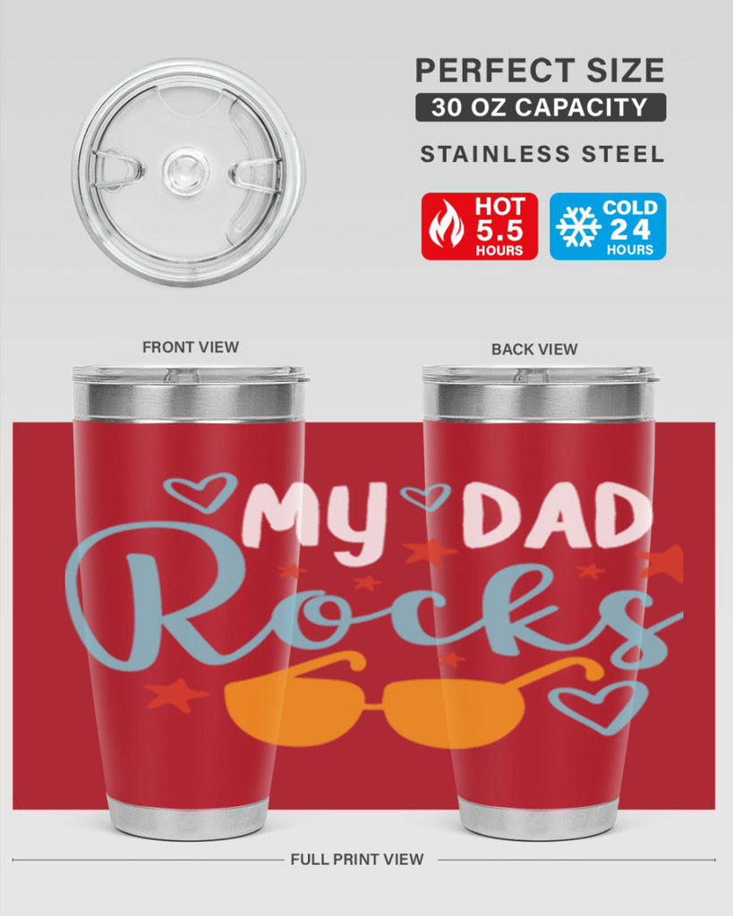 my dad rocks 83#- fathers day- Tumbler
