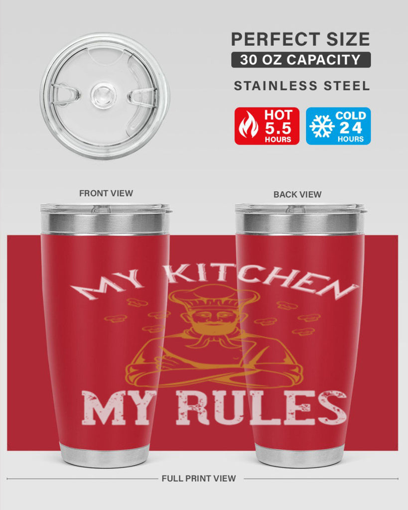 my kitchen my rules 15#- cooking- Tumbler