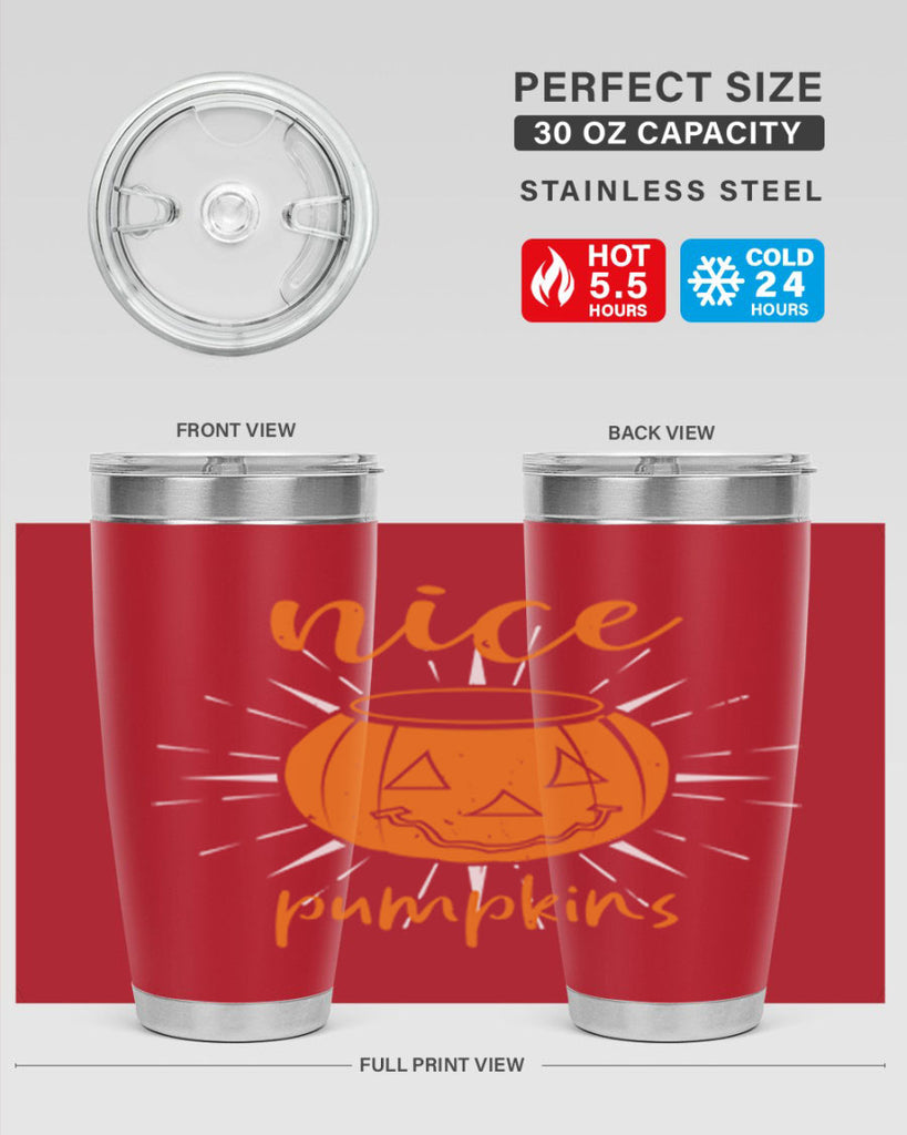 nice pumpkins 138#- halloween- Tumbler