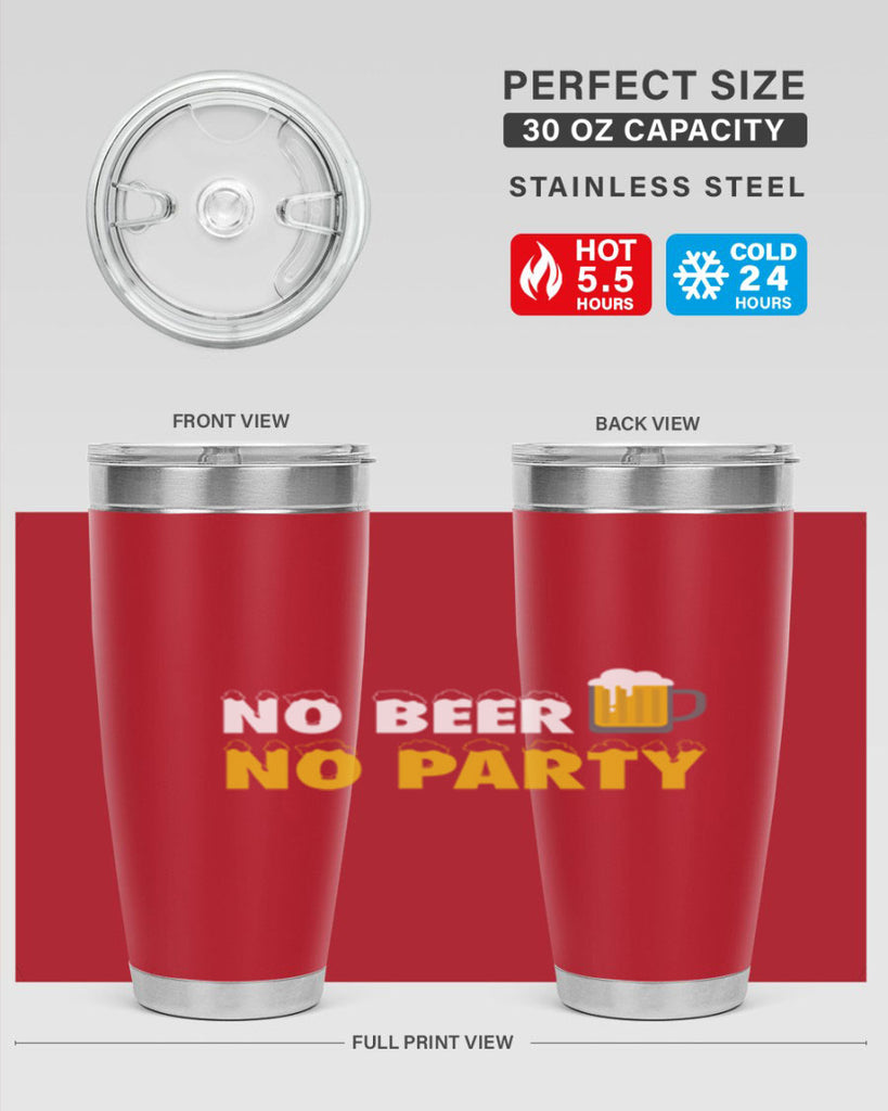 no beer no party 57#- beer- Tumbler