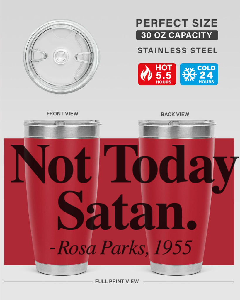 not today satan rosa parks 59#- black words phrases- Cotton Tank