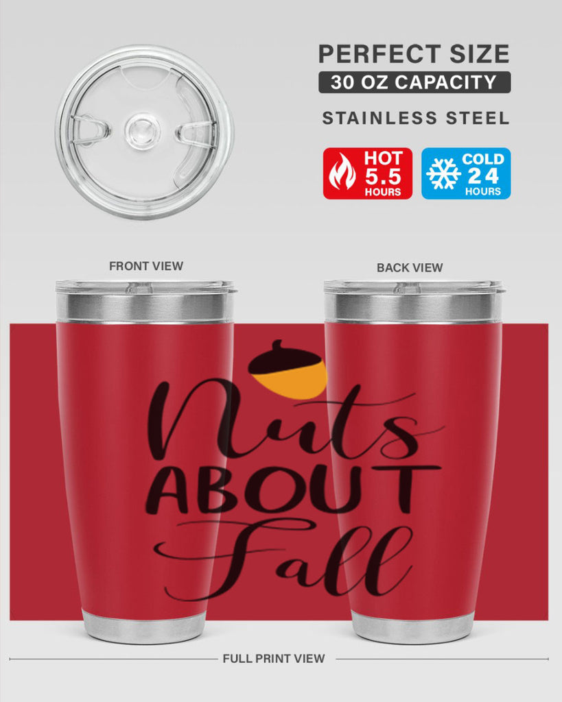 nuts about fall 445#- fall- Tumbler