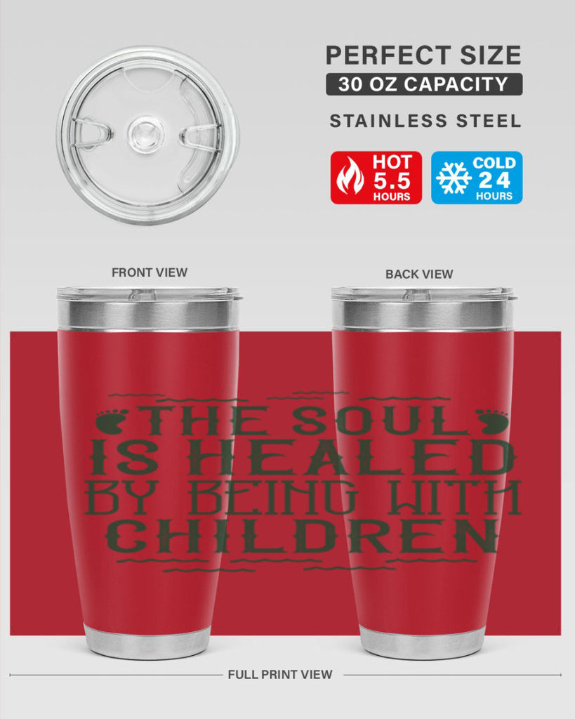 oThe soul is healed by being with children Style 24#- baby- Cotton Tank