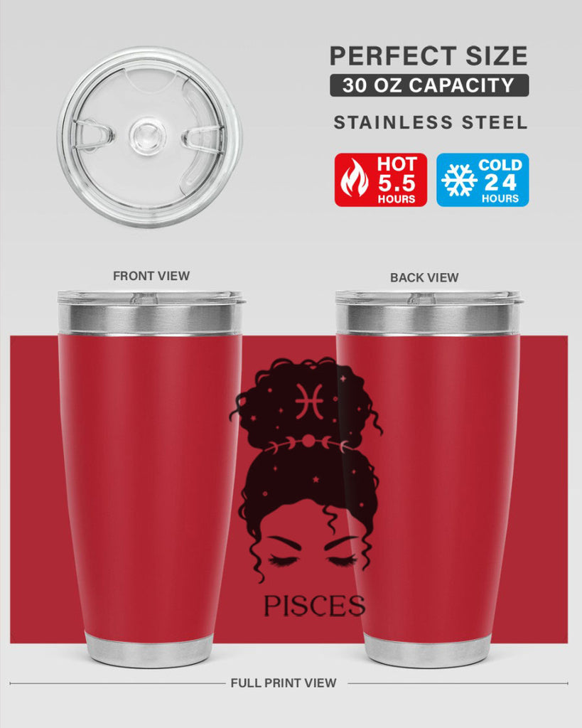 pisces 353#- zodiac- Tumbler