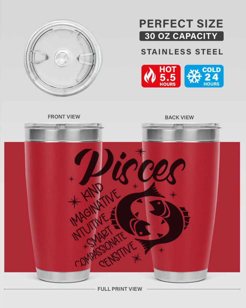 pisces 371#- zodiac- Tumbler