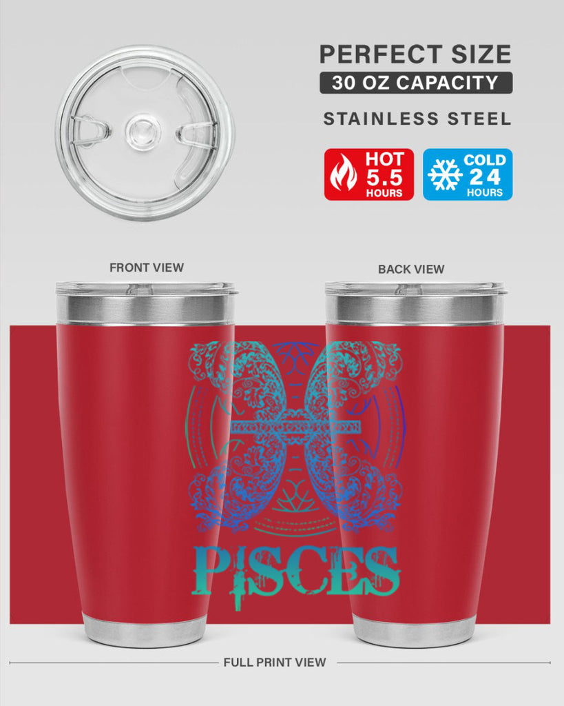 pisces Zodiac 381#- zodiac- Tumbler