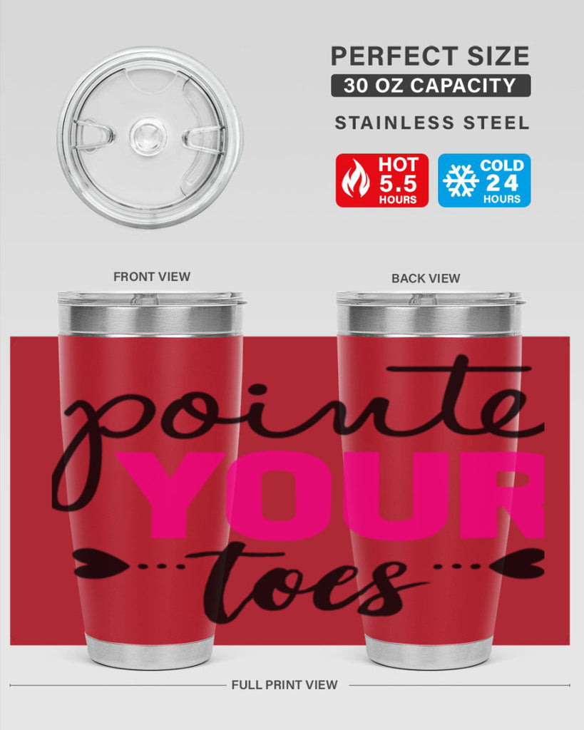 pointe your toes 71#- ballet- Tumbler