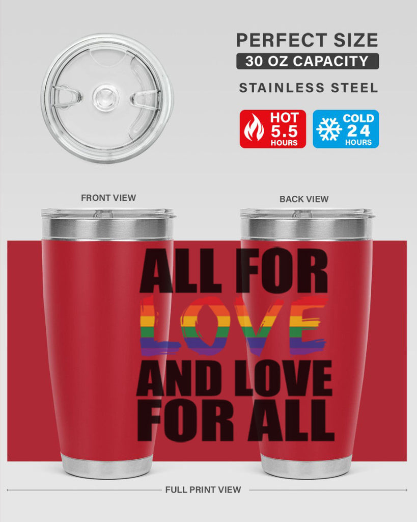 pride love for all 65#- lgbt- Tumbler