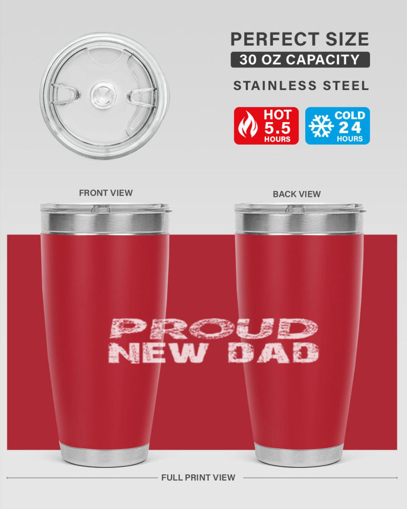 proud new dad 70#- dad- Tumbler