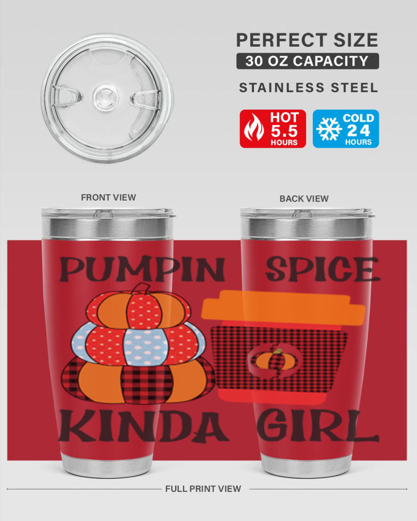 pumpkin spice kinda girl 551#- fall- Tumbler