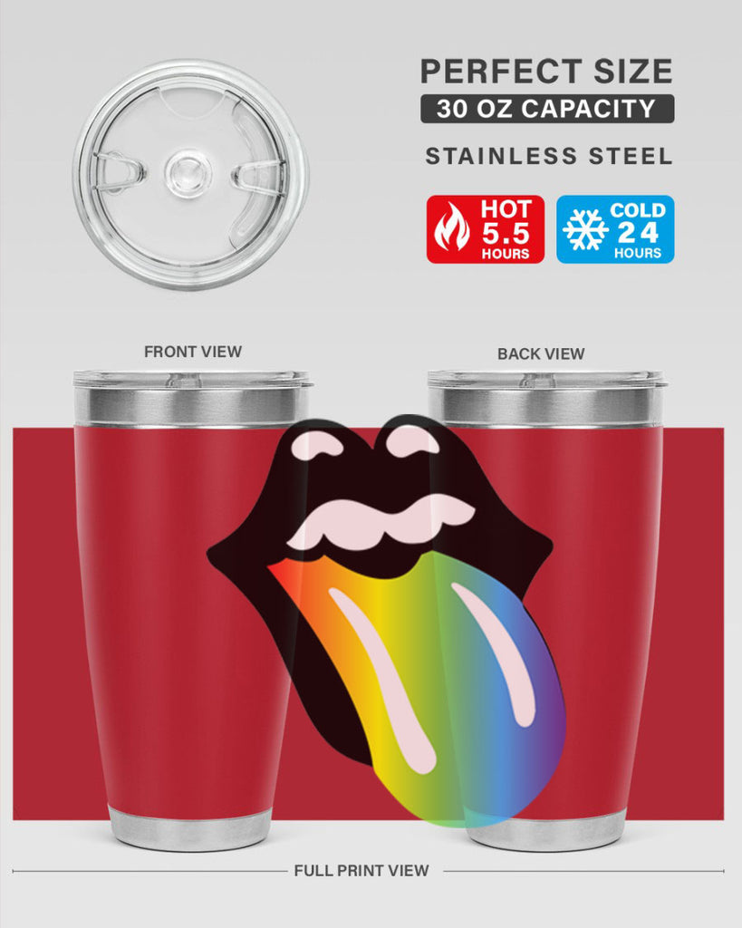 rainbow mouth and tongue 5#- lgbt- Tumbler