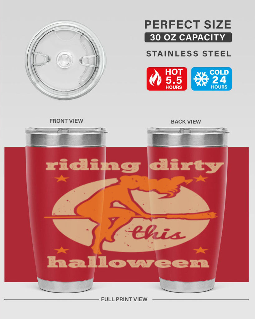 riding dirty this halloween 133#- halloween- Tumbler