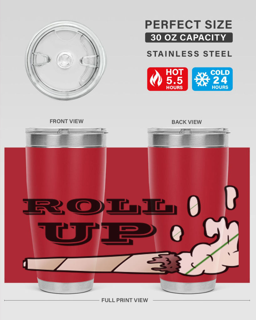 roll up 229#- marijuana- Tumbler