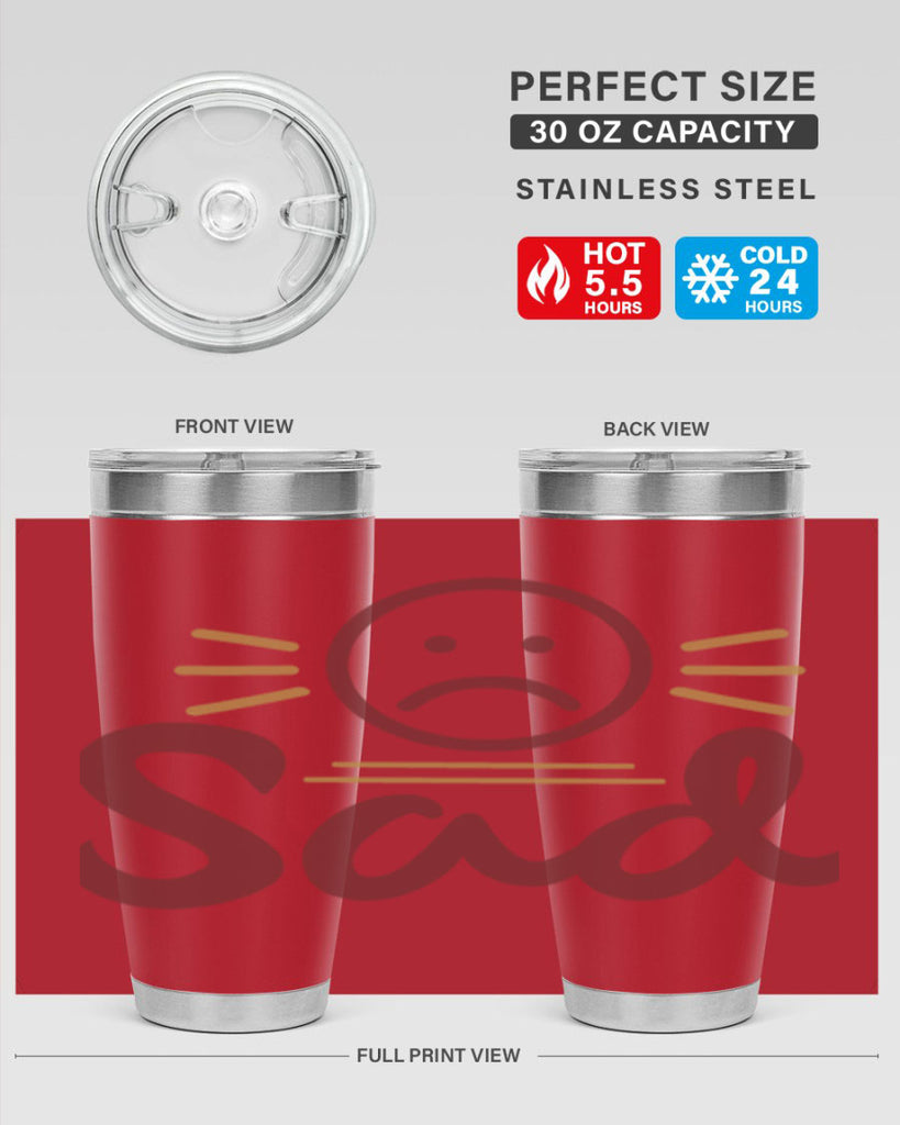 sad 5#- fathers day- Tumbler