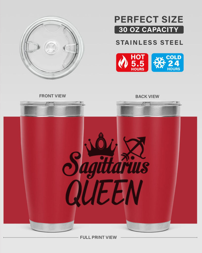 sagittarius queen 412#- zodiac- Tumbler