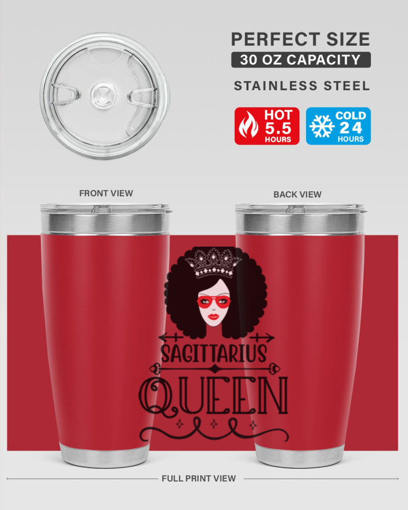 sagittarius queen 414#- zodiac- Tumbler