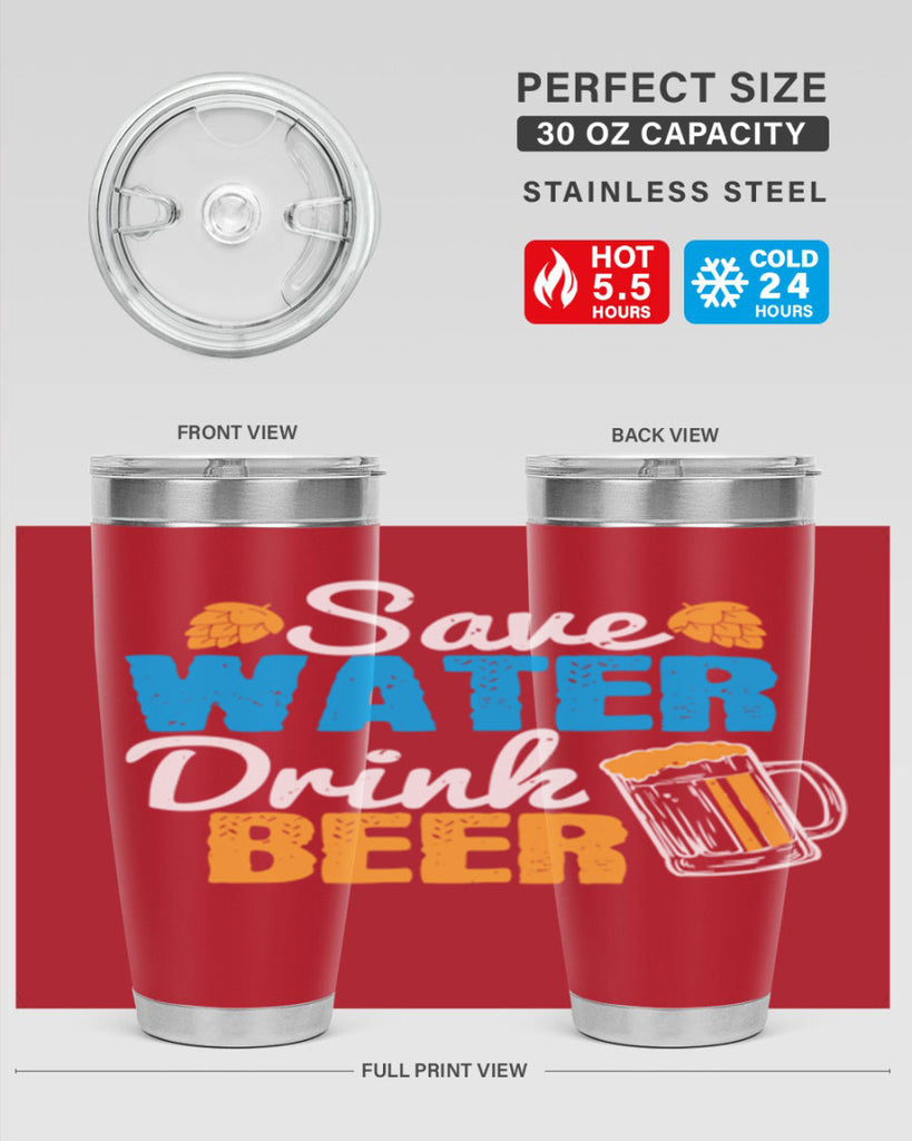 save water drink beer 12#- beer- Tumbler