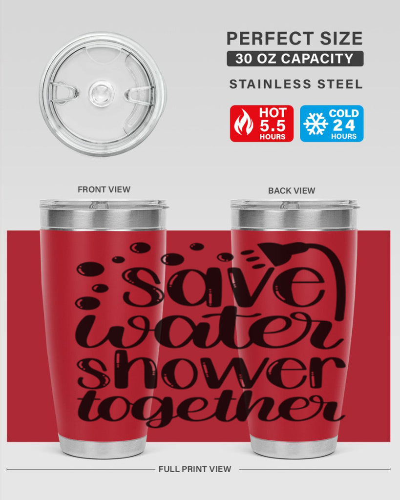 save water shower together 18#- bathroom- Tumbler