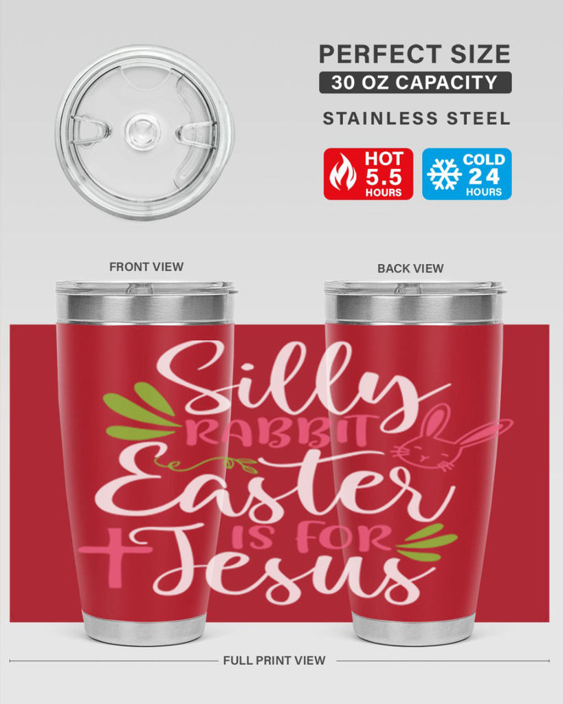 silly rabbit easter is for jesus 8#- easter- Tumbler