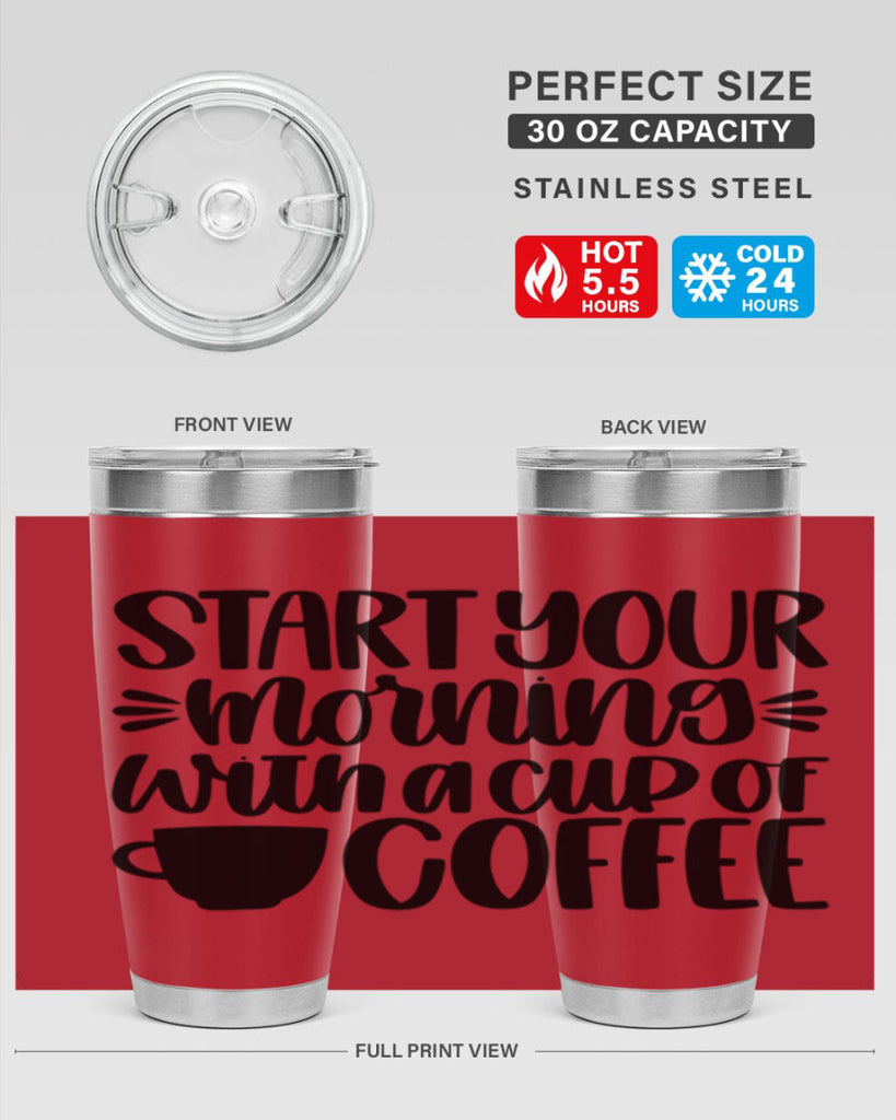 start your morning with 28#- coffee- Tumbler