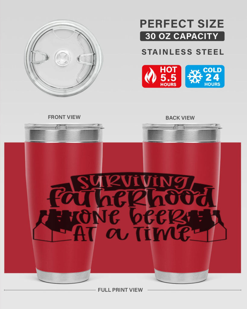 surviving fatherhood one beer at a time 19#- fathers day- Tumbler