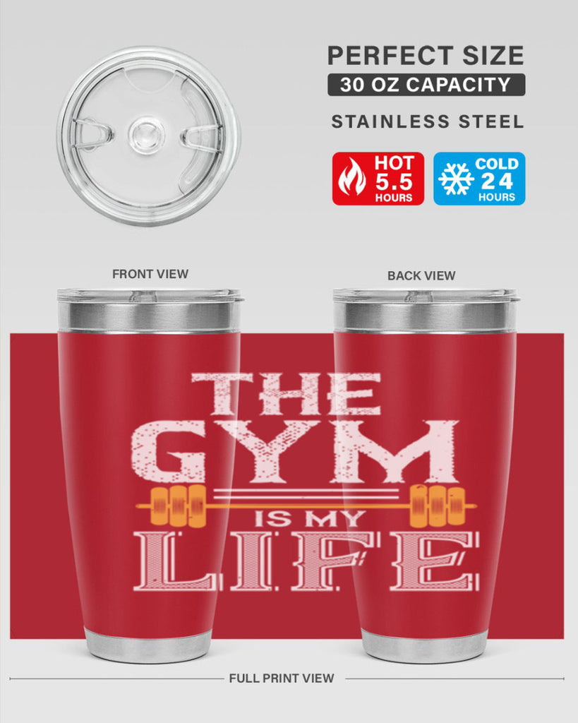 the gym is my life 65#- gym- Tumbler