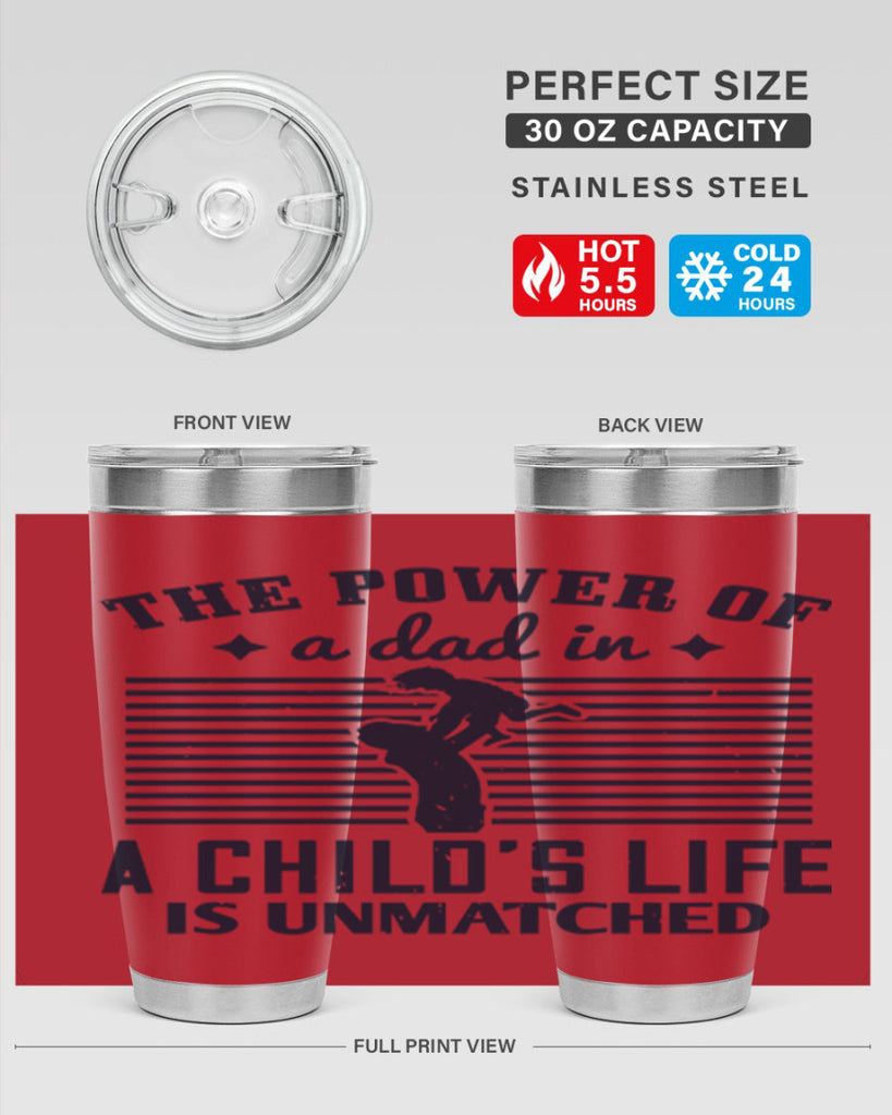the power of a dad 150#- fathers day- Tumbler