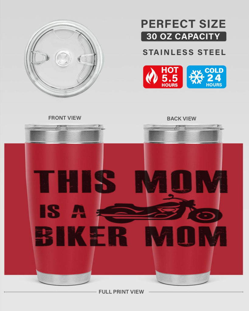 this mom is a biker mom 35#- mom- Tumbler