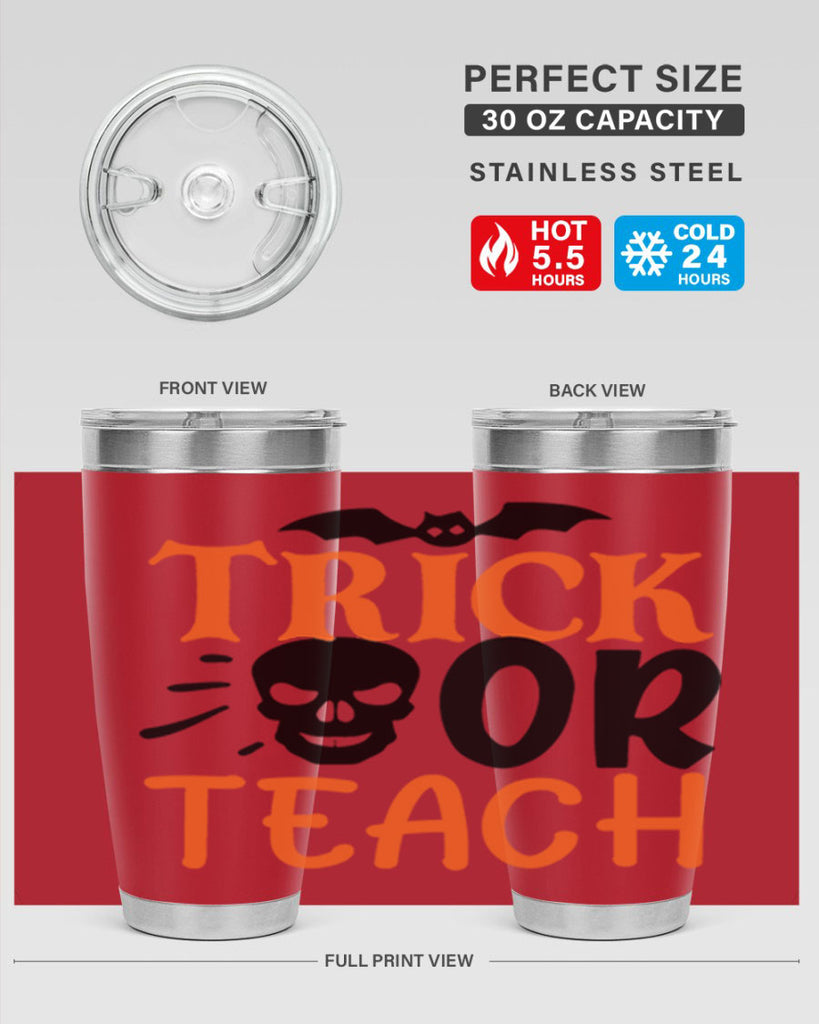 trick or teach 104#- halloween- Tumbler