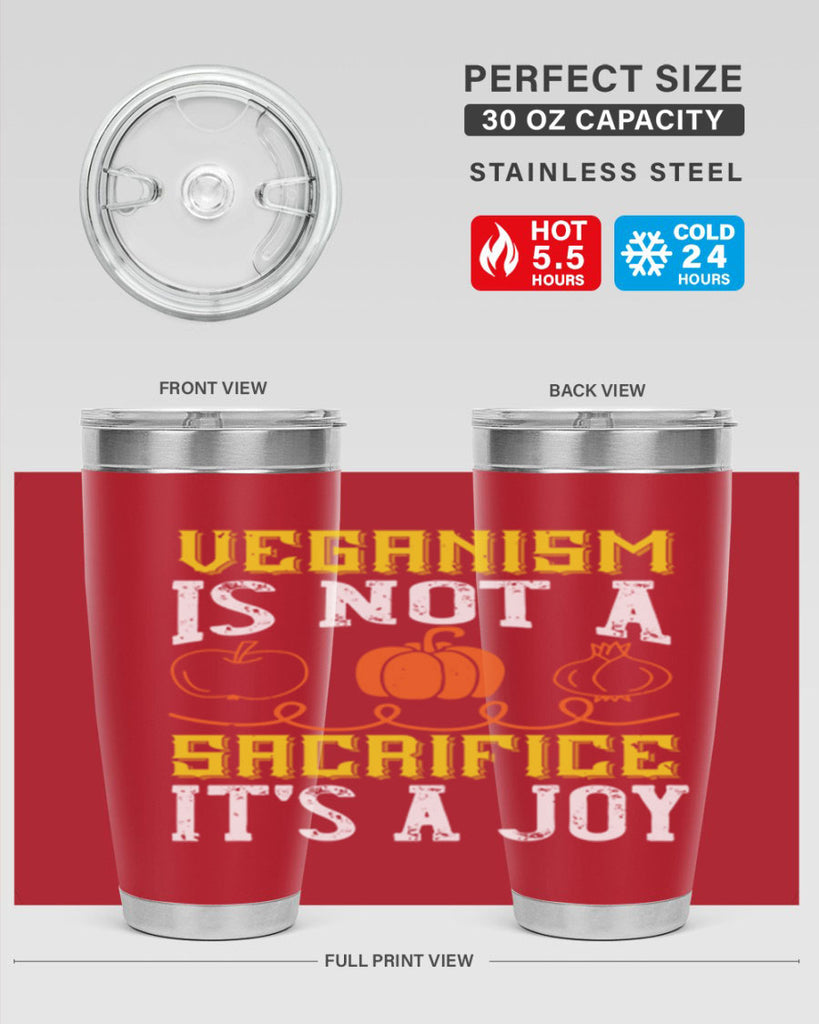 veganism is not a sacrificeits a joy 17#- vegan- Tumbler