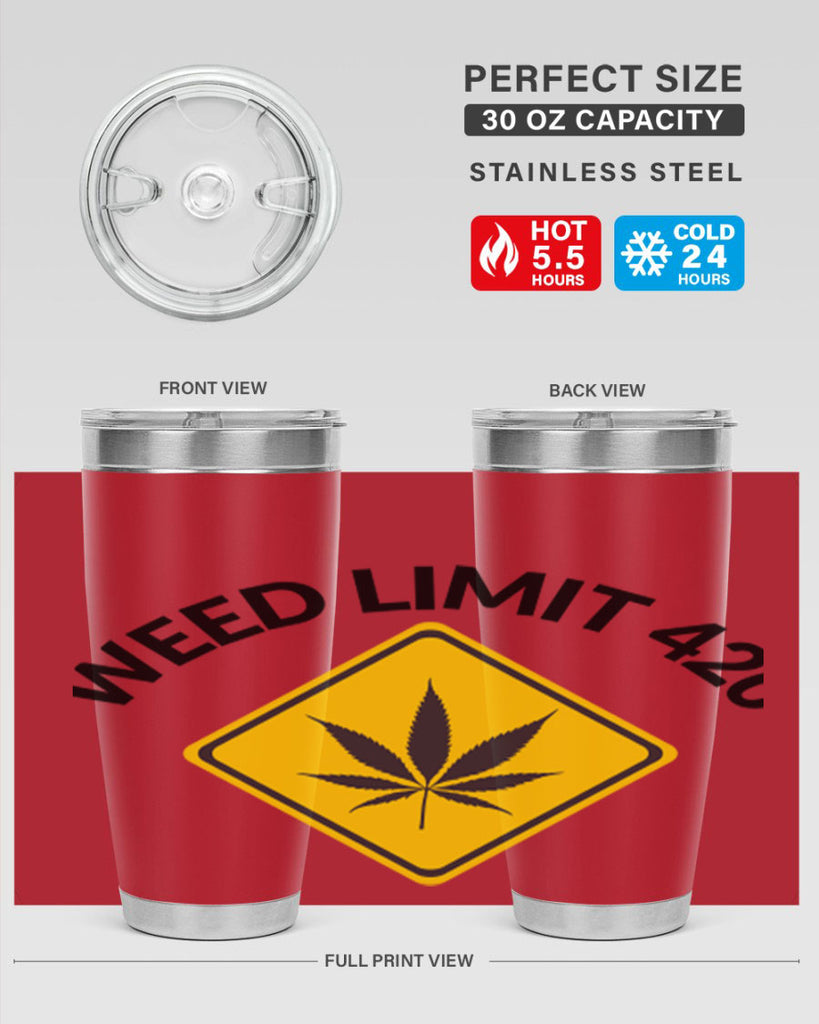 weed limit 420 a 290#- marijuana- Tumbler