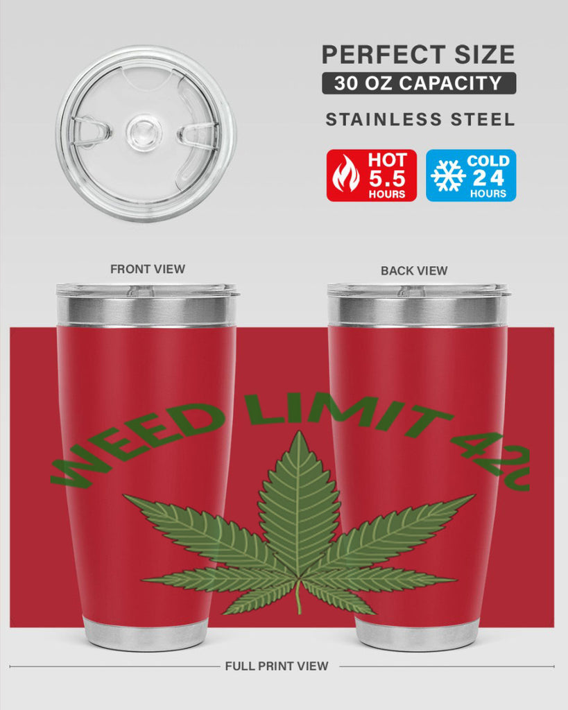 weed limit 420 sd 293#- marijuana- Tumbler