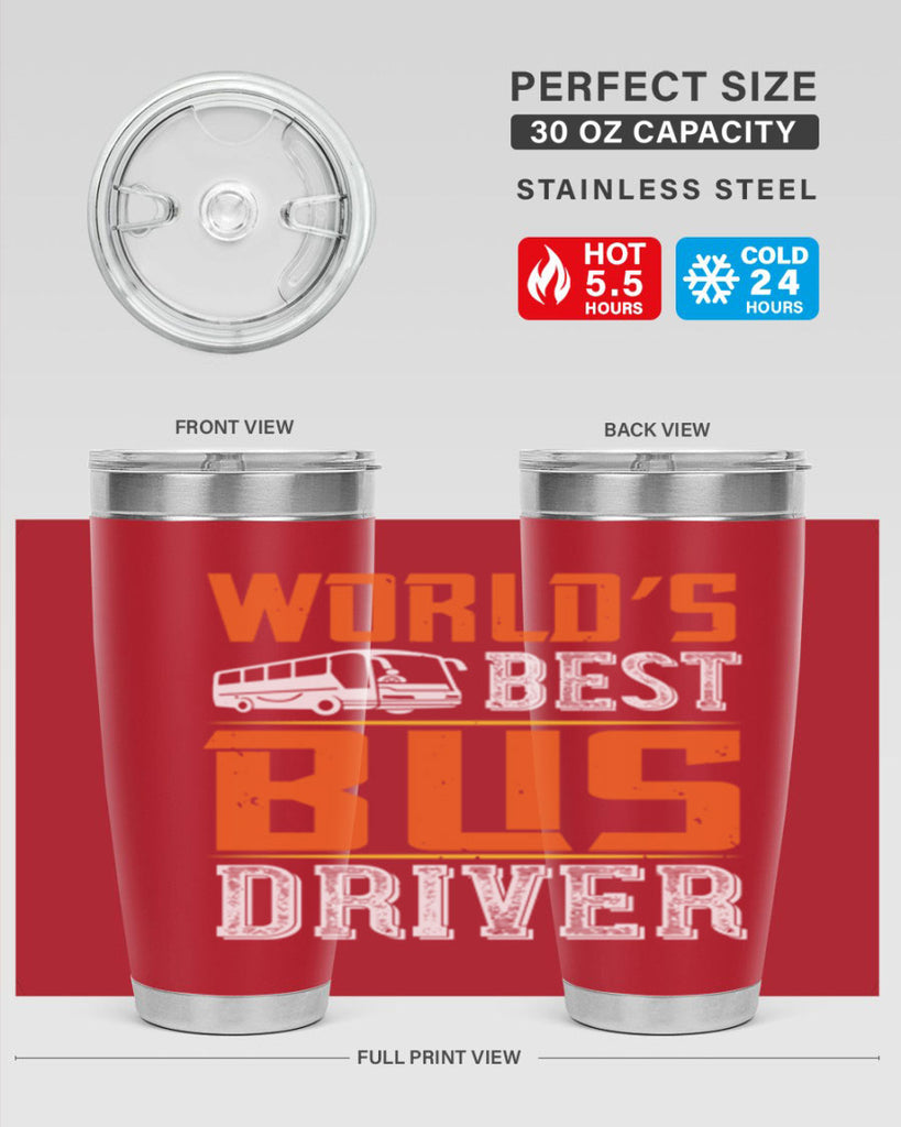 world’s best bus driver Style 4#- bus driver- tumbler