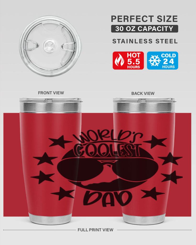 worlds coolest dad 11#- fathers day- Tumbler