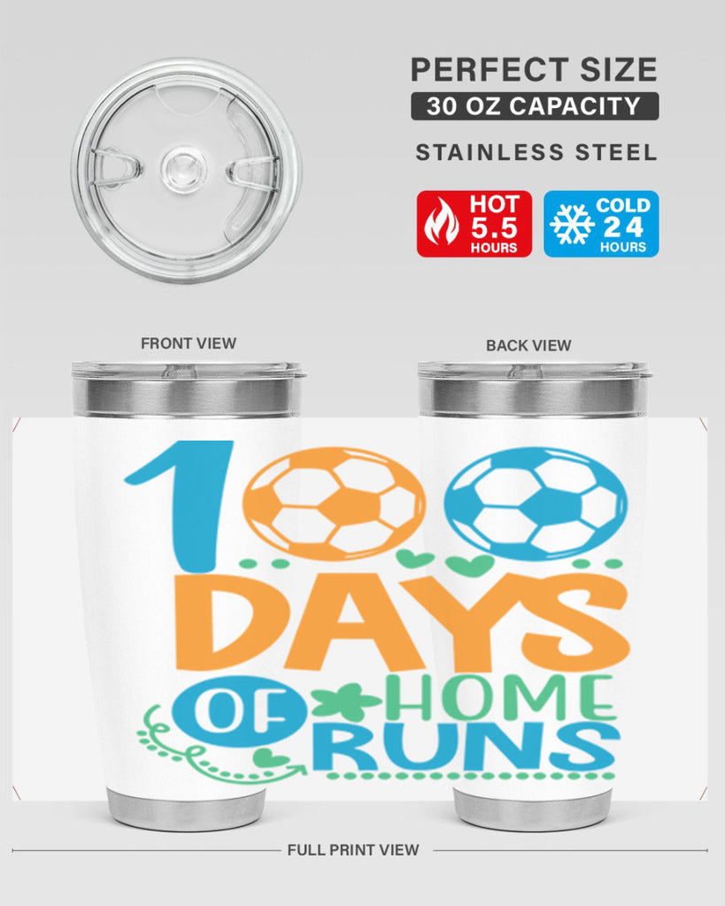 100 days of home runs 19#- 100 days of school- Tumbler