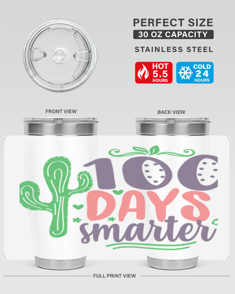 100 days smarterr 23#- 100 days of school- Tumbler