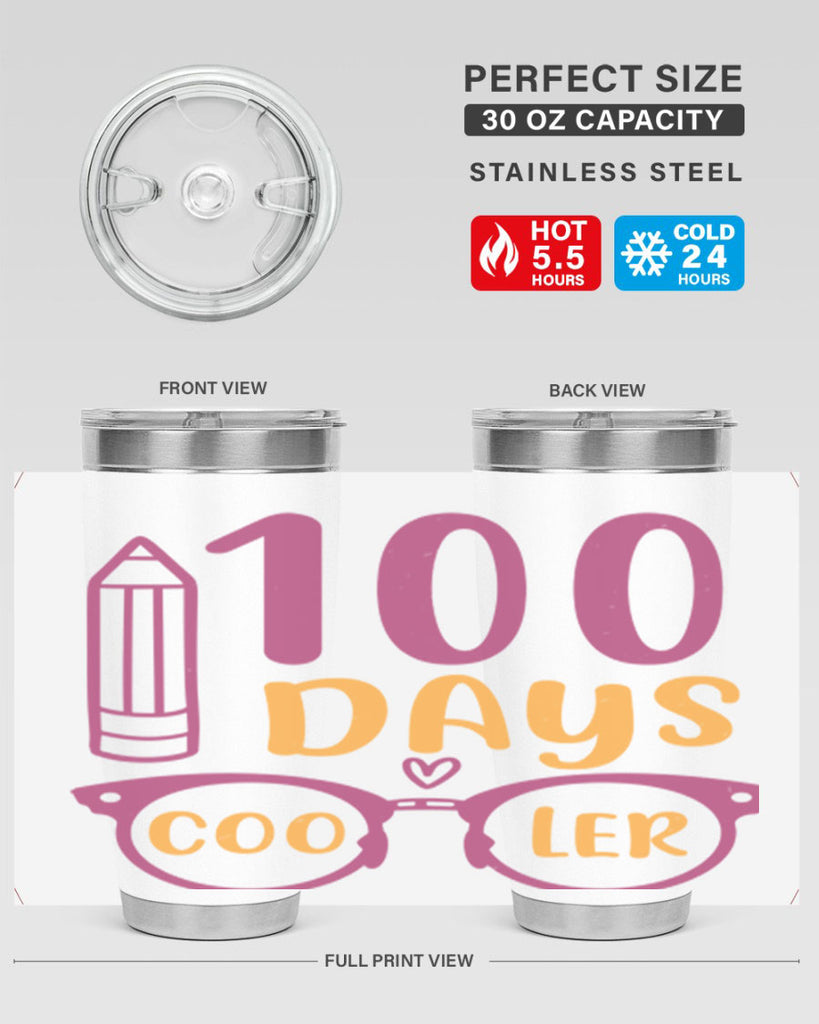 2 days cooler 42#- 100 days of school- Tumbler