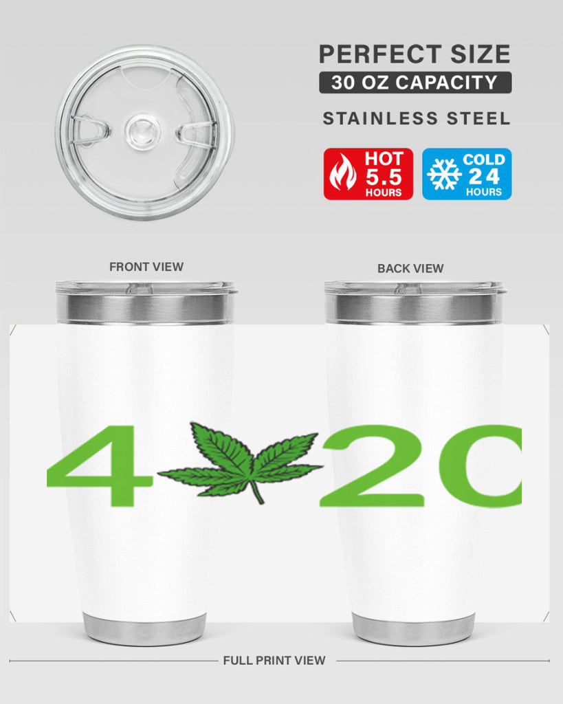 4 cannabis 20#- marijuana- Tumbler