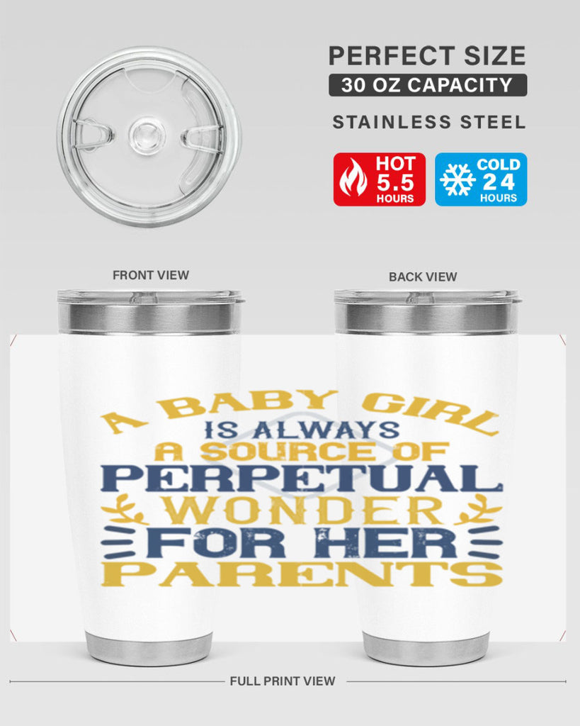 A baby girl is always a source of perpetual wonder for her parents Style 142#- baby- tumbler