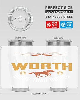 A horse is worth more than riches Style 45#- horse- Tumbler