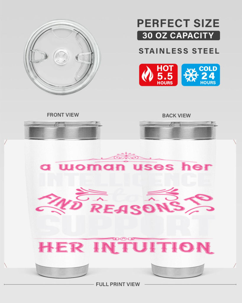 A woman uses her intelligence to find reasons to support her intuition Style 19#- aunt- Tumbler