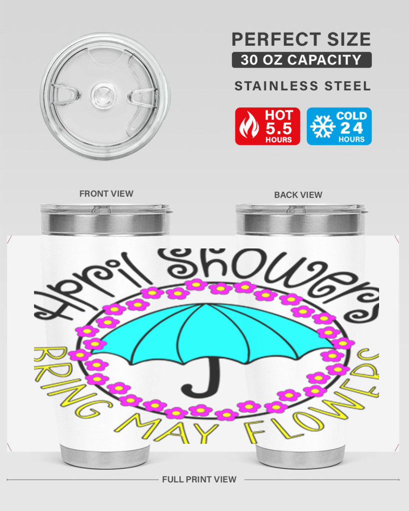 April showers21#- spring- Tumbler